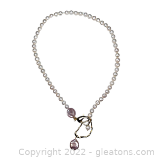 Beautiful Freshwater & Baroque Pearl Necklace