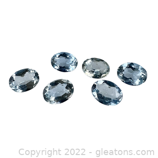 Loose Genuine Aquamarine Gemstones Oval