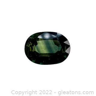 Loose Genuine Green Sapphire Oval