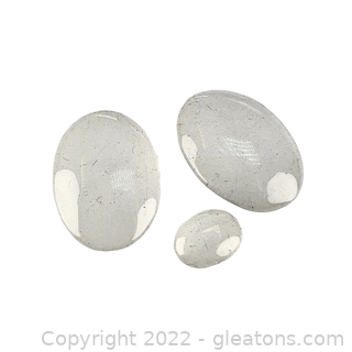 Loose Gray Agate Cabochon Gemstones