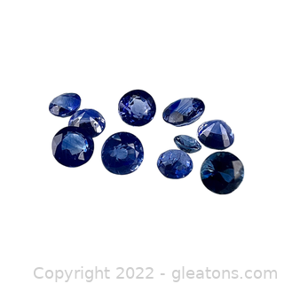 Loose Genuine Lighter Blue Sapphires Round