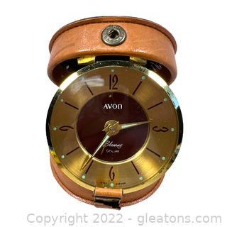 Vintage Avon Mechanical Travel Clock