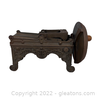 19th Century Cast Iron Tobacco Cutter