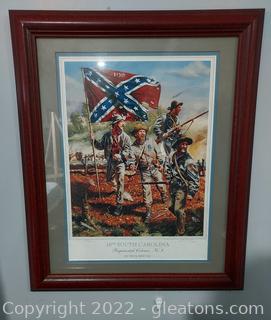 “10th South Carolina Regimental Colours, No.9” by Rick Reeves Signed and Numbered Print 