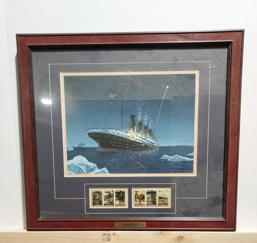 R.M.S Titanic “The Final Hour” Framed Print and Commemorative