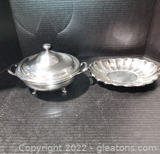 Pair of Silverplate Serving Pieces