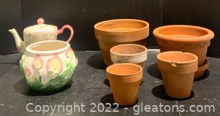 Terra Cotta and Ceramic Pieces for The Garden 