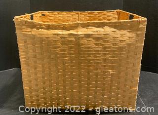 Large Square Basket with Metal Framework 