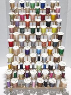 Large Lot of Embroidery Machine Thread 