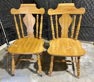 Colonial Country Dining Chairs (2) 