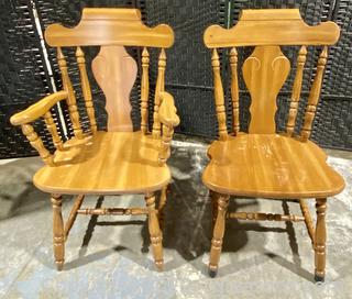 Colonial Country Captain’s Chair & Side Dining Chair 