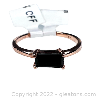 Brand New Onyx 14K Rose Gold Ring