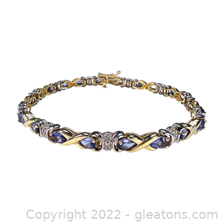 LeVian Tanzanite & Diamond Bracelet