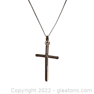14kt Yellow Gold Cross Necklace