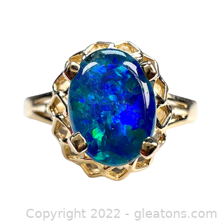 14kt Yellow Gold Opal Triplet Ring