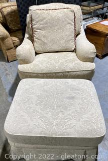 Terrific Thomasville Furniture Chair & Ottoman 