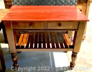 French Country Style Kitchen Worktable/Island 