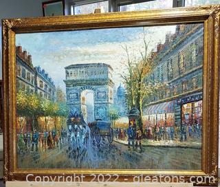 Lovely Original Impressionist Painting - Paris 