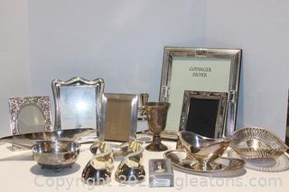 Large Silver Plated Lot of Frames, Platters & More (Not All Pictured in 1st Pic)