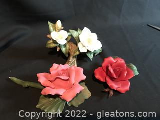 Capodimonte Porcelain Roses