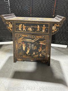 Asian Altar Cabinet w/Drawer & Storage 