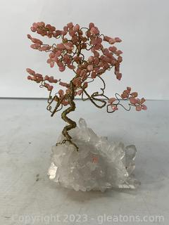 Natural Crystal Stone Wire Wrapped Feng Shui Tree