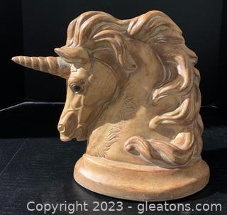 Heavy Decorative Unicorn Head