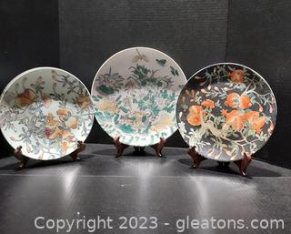 3 Lovely CPC Decorative Plates