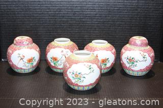 5 Beautiful Ceramic Ginger Jars 