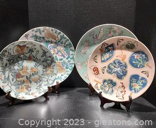 4 Beautiful Decorative Plates