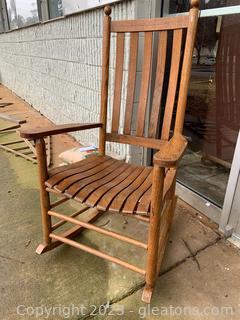 Classic Oak Rocking Chair 