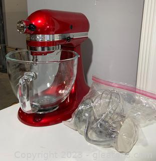 KitchenAid Artisan Design Stand Mixer- Candy Apple Red 