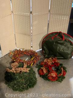 Three Holiday Wreaths with One Bag 