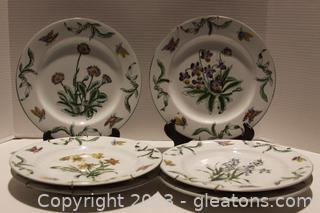 Set of 6 Oriental Accent Decorative Plates