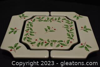 Lenox Holiday Expandable Trivet-Holly Berries