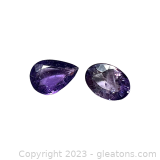 Loose Synthetic Purple Sapphire Gemstones