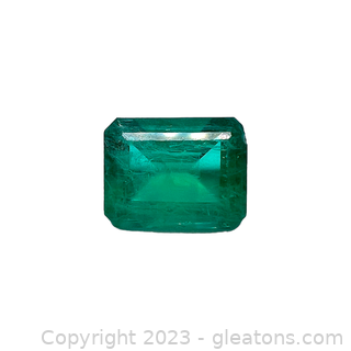 Loose Lab Created Emerald Gemstone
