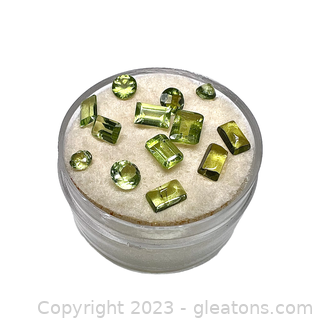 Loose Round & Rectangular Peridot Gemstones