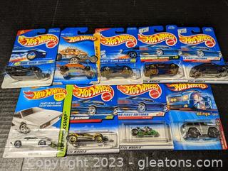 Set of 9 Hot Wheels Cars