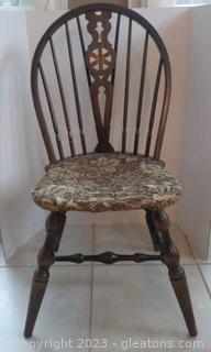 Small Antique Spindle Back Side Chair Without Arms