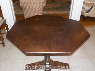 Small Solid Wood Octagonal Dining Table