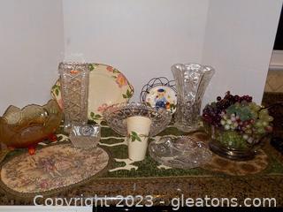 About 12 Pieces of Beautiful Decor Pieces- Many Are Vintage Pieces 