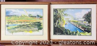 Travel Themed Signed Wall Art by Gary Thomas & K Helm