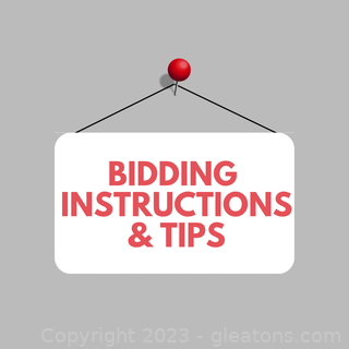 Bidding Instructions and Tips