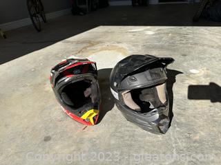 Pair of Large BMX Helmets