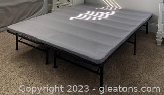 Queen Size Bed Frame with Thin Box Spring