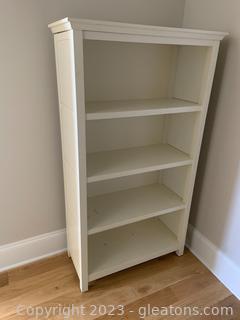 Off-white Four Shelf Bookcase