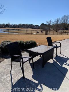 Three Piece Outdoor Seating and Table Set