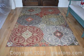 Geometric Muted Area Rug 