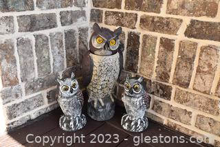 Great Horned Owl Decoys to Protect Your Garden 